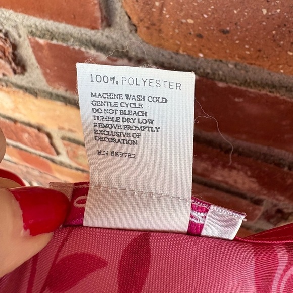 Cruz Vintage Slip Dress Size Large Pink Floral Lingerie Y2K Satin - Picture 4 of 6